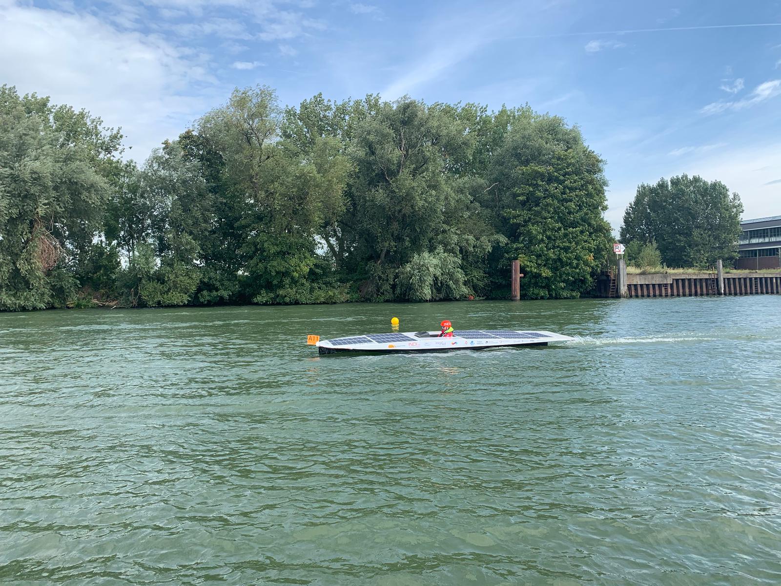 Tijdens de endurance race in Dordrecht